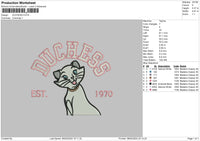 Cat1970 Embroidery File 6 sizes