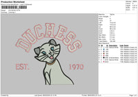 Cat1970 Embroidery File 6 sizes