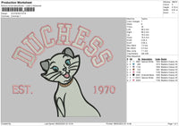 Cat1970 Embroidery File 6 sizes