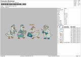 Ducks MEDICAL Embroidery File 6 sizes