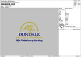 Dundalktext Embroidery File 6 sizes