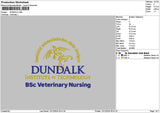 Dundalktext Embroidery File 6 sizes