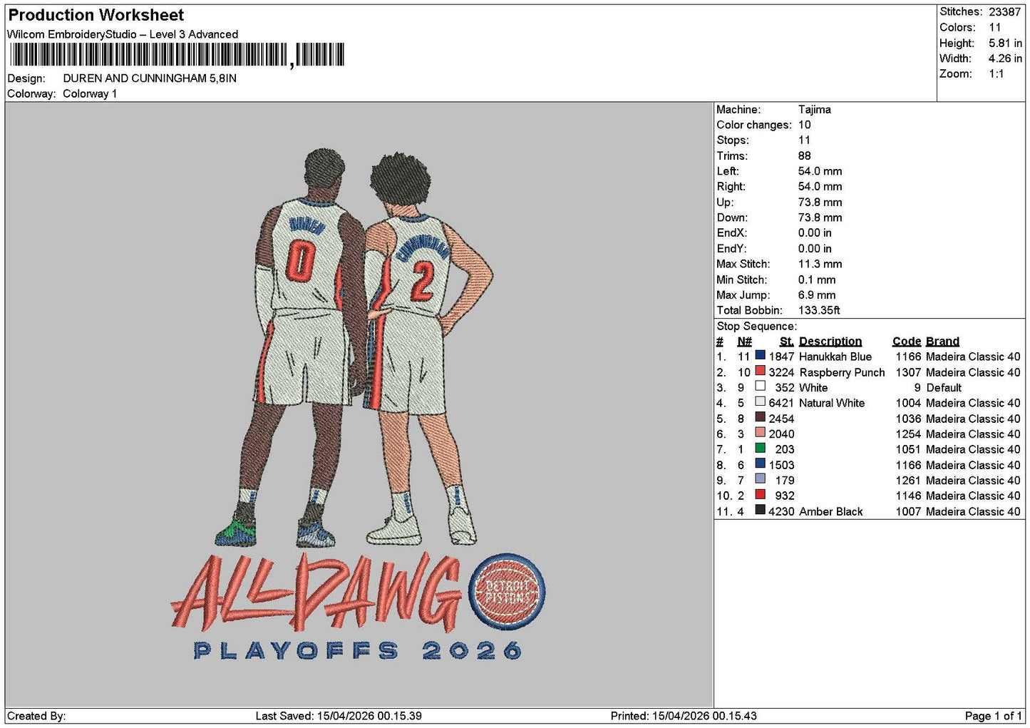 Players text 01a Embroidery File 6 sizes