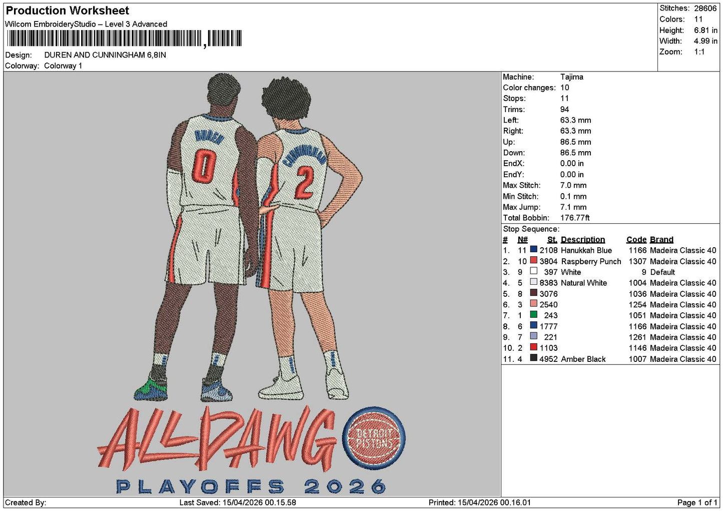 Players text 01a Embroidery File 6 sizes