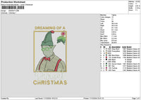 Dwighttext Embroidery File 6 sizes