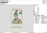 Dwighttext Embroidery File 6 sizes