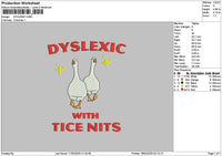 2duckstext Embroidery File 6 sizes