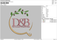 D&B Embroidery File 4 size