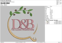 D&B Embroidery File 4 size