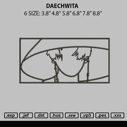 Daechwita Embroidery File 6 sizes