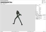 Daisuke J Embroidery File 6 sizes