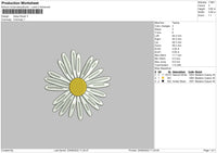 Daisy Flower Embroidery File 6 sizes