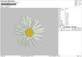 Daisy Flower Embroidery File 6 sizes