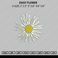 Daisy Flower Embroidery File 6 sizes