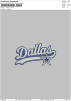 Dallas V2 Embroidery File 6 sizes