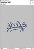 Dallas V2 Embroidery File 6 sizes