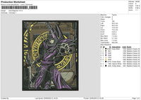 Dark Megician Embroidery File 6 sizes