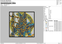 Dark Paladin Embroidery File 4 size