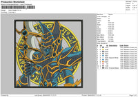 Dark Paladin Embroidery File 4 size