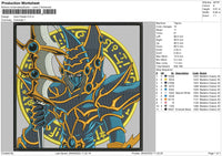 Dark Paladin Embroidery File 4 size