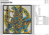 Dark Paladin Embroidery File 4 size