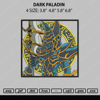 Dark Paladin Embroidery File 4 size
