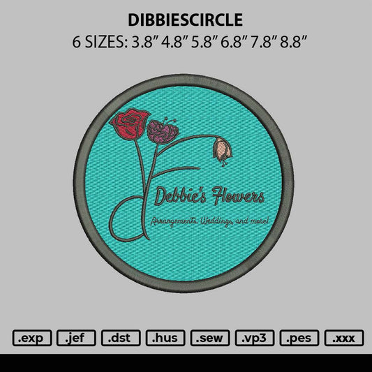 Debbiescircle Embroidery File 6 sizes