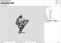 Demogorgon Embroidery File 6 sizes