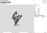 Demogorgon Embroidery File 6 sizes