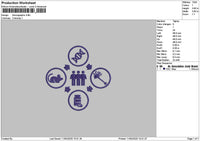 Demographic Embroidery File 6 sizes