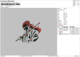 Demon Tattoo Embroidery File 4 sizes