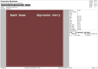 Depression Cherry Embroidery File 5 sizes