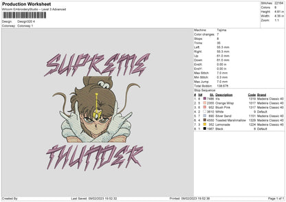 Design320 Embroidery File 6 sizes