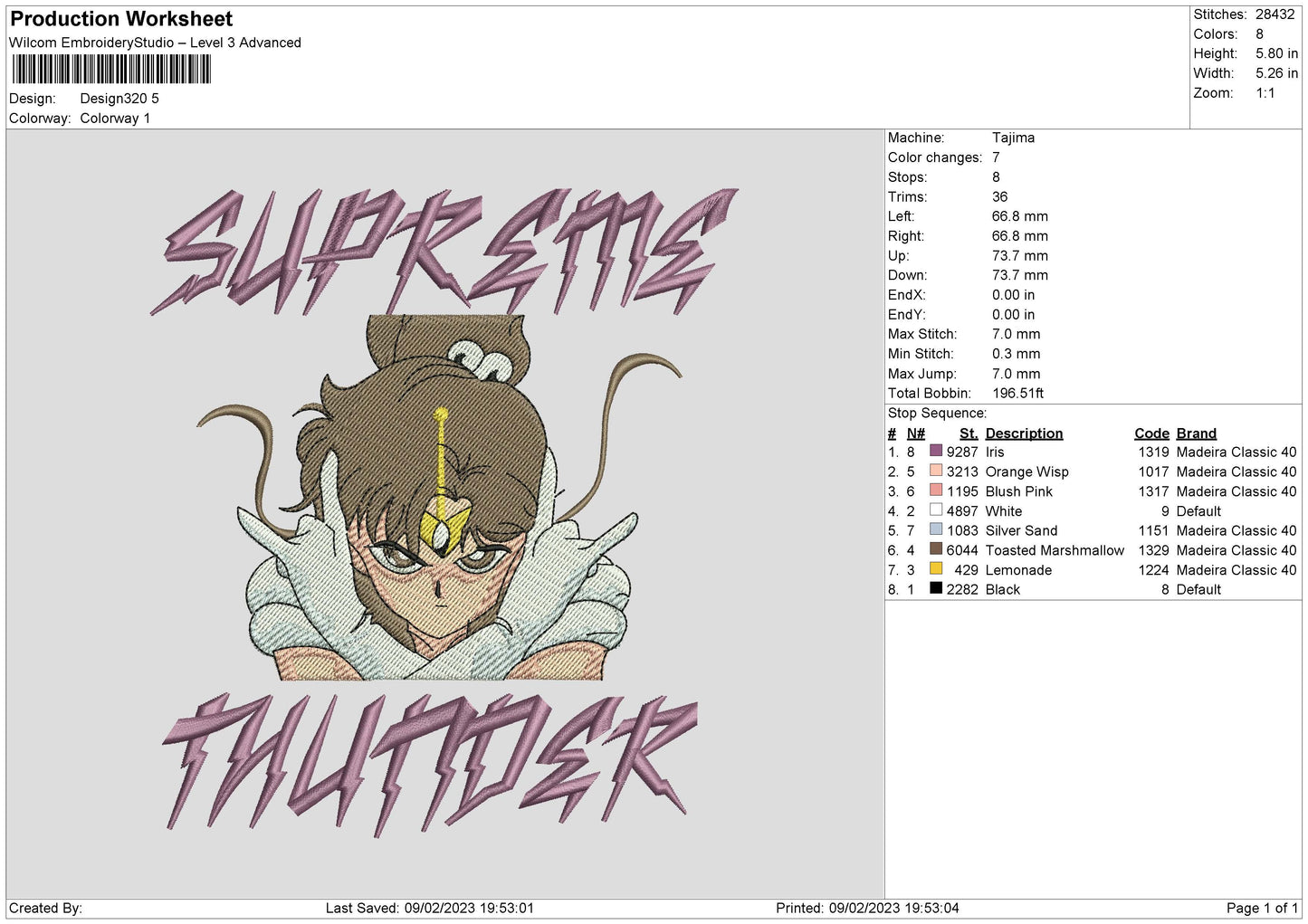 Design320 Embroidery File 6 sizes