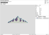 Mountain Embroidery File 6 sizes