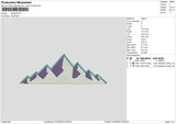 Mountain Embroidery File 6 sizes
