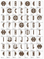 Monogram Lv1 Embroidery File size 3.7 (93mm)