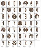 Monogram Lv1 Embroidery File size 3.7 (93mm)