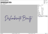 Deslumbrate Embroidery File 4 size