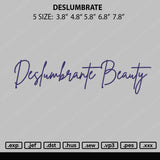 Deslumbrate Embroidery File 4 size