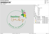 Detallitoscircle Embroidery File 6 sizes