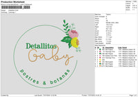 Detallitoscircle Embroidery File 6 sizes