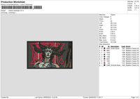 Diablo Rectangle Embroidery File 6 sizes