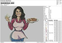 Diana Cake Embroidery File 6 sizes