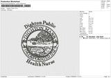 Dighton Public Embroidery File 4 sizes