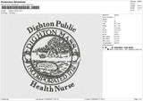 Dighton Public Embroidery File 4 sizes