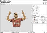 Player Diogo Embroidery File 6 sizes