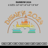 Rainbow 2024 Embroidery File 6 sizes