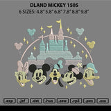 Dland Mickey 1505 Embroidery File 6 sizes