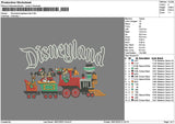 Dland Applique Train Embroidery File 6 sizes